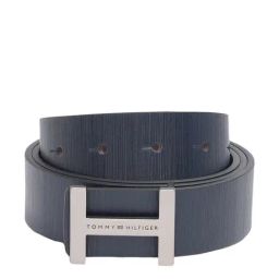 TOMMY HILFIGER Louisiana Navy & Brown Leather Reversible Belt For Men-17