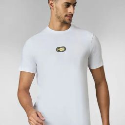 Louis Stitch White Cotton Regular Fit Printed T-Shirt-image-63