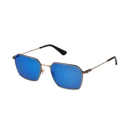 Police SPLL84K56300BSG Blue UV Protected Square Sunglasses for Men-image-89