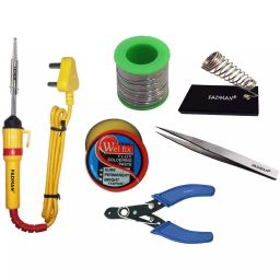 Fadman Basic Complete 6 In 1 Soldering Iron Kit Copper, Iron & Nickle Corded 25 W with Cutter, Solder Wire-5