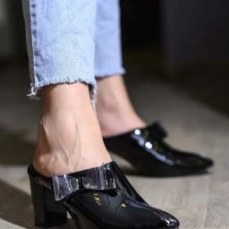 Shoetopia Kids Black Mule Shoes-image-50