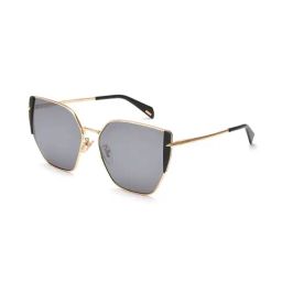 Police SPLL38A57300XSG Grey UV Protected Butterfly Sunglasses for Women-image-81