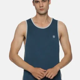 DOMIN8 Teal Regular Fit Tank Tee-image-76