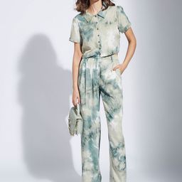 Latin Quarters Women Tie & Die High-Rise Trousers-image-19