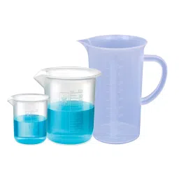 Bello Measuring Beaker with Graduation Marks 50 ml, 1000 ml & Measuring Jug 1000 ml (Pack of 3) image 1