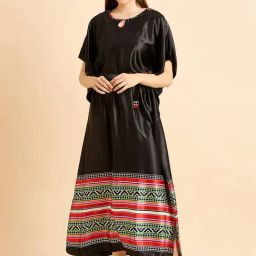 Sweet Dreams Black Printed Kaftan-33
