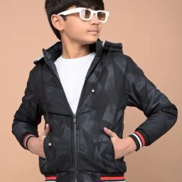 Crimsoune Club Boys Navy Regular Fit Self Design Jacket-image-115