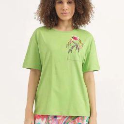 United Colors of Benetton Green Embroidered Top-picture-11