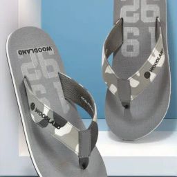 Woodland Men's Grey Flip Flops-image-12