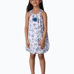 Creative Kid'S Girls White Regular Fit Printed Dress-image-29