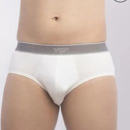 Vip White Cotton Skinny Fit Briefs - Pack Of 5-image-78