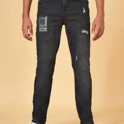 Coolsters by Pantaloons Kids Black Distressed Jeans-image-42