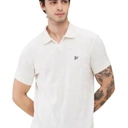 Being Human White Regular Fit Polo T-Shirt-picture-3