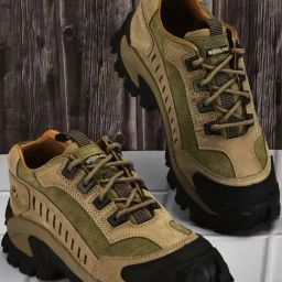 Woodland Men's Khaki Outdoor Shoes-image-59
