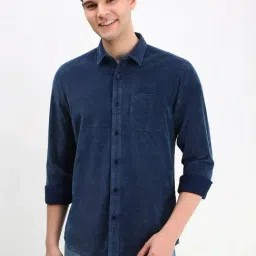 Allen Solly Navy Regular Fit Shirt-image-99