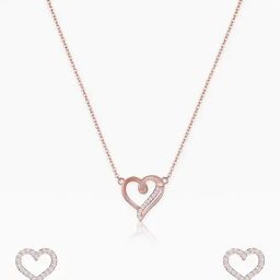 GIVA 925 Sterling Silver Rose Gold Set for Women-image-28