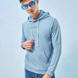 Bewakoof Men Blue Terry Regular Fit Graphic Sweatshirt-picture-39