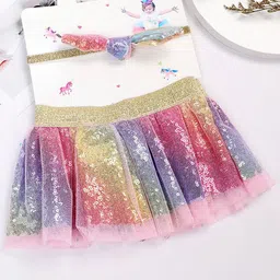 Babymoon Girls  Girls Set Of 2 Tutu Skirt & Headband Baby Photoshoot Props Gift Set-image-97