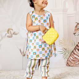 VASTRAMAY Girls Printed Tunic-image-16