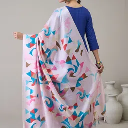 InWeave Women Regular Kurta with Palazzos & With Dupatta image 5