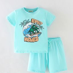 INCLUD Boys Printed Round Neck T-Shirt With Shorts-picture-42