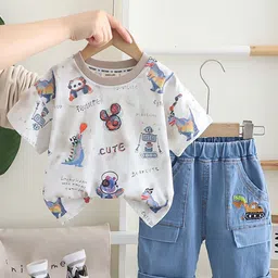 INCLUD Boys Printed Short Sleeves T-Shirt With Shorts-picture-9