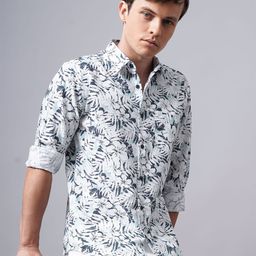 British Club Men Standard Slim Fit Floral Opaque Printed Casual Shirt-image-47