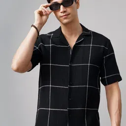 PAUL STREET Men Relaxed Opaque Checked Casual Shirt-image-44