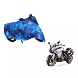 Auto Pearl Waterproof Two Wheeler Cover For CFMoto 650GT (Blue)-image-6