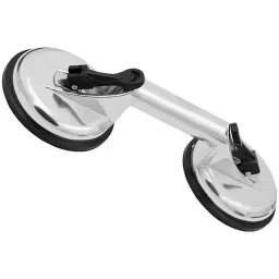 FLAMINGO ENTERPRISE Double Suction Cup Lifter Aluminium & Rubber Silver-image-8