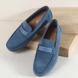 DAVINCHI Men Suede Slip On Loafers-image-97