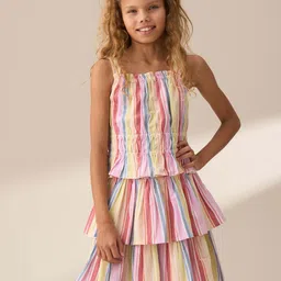 Angel & Rocket Striped Tiered Top-image-21