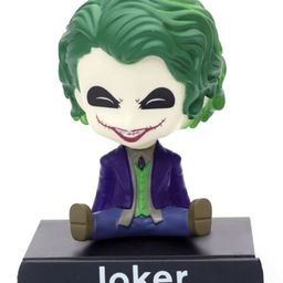 QUIRKMALL Joker Laughing Action Figure Limited Edition Bobblehead with Mobile Holder for Car Dashboard Office Desk & Study Table-picture-27