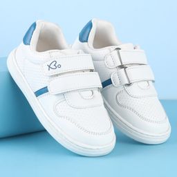Babyoye Slip On Casual Shoes with Velcro Closure - White-image-57