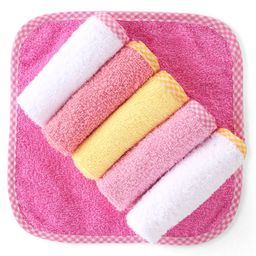 Babyhug Terry Woven Hand & Face Towel Pack Of 6 L 25.4 x B 25.4 cm - Multicolour-10