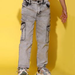 Tales & Stories Washed Cargo Pant - Grey-image-40