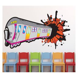 Wallstick Colourful Train wallstickers-image-30