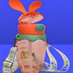 boxot impex Straw Sipper With Stickers Blue - 580 ml-28