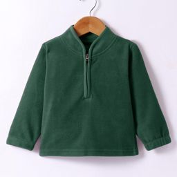 Kanvin Fleece Woven Full Sleeves Solid Colour Sweatjacket - Grey-image-24