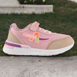 Lil Lollipop Aerokick Patch Detailed Velcro Closure Shoes - Pink-image-81