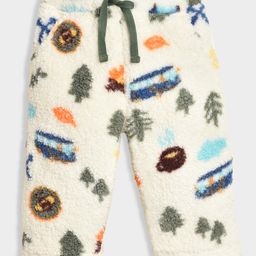 Mi Arcus Knit Camping Theme Printed Fur Detailed Pant - Multi Colour-image-70