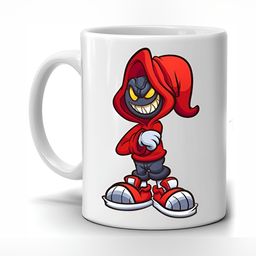 Mr UVD White & Red Printed Ceramic Matte Mugs-picture-10