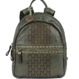 KOMPANERO Unisex Leather Textured Backpack-image-74