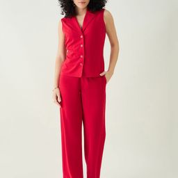 aayu Shirt Collar Waistcoat With Trousers-picture-46