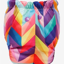 Mylo Baby Freesize Adjustable Cloth Diapers with 1 Free Insert Oeko Tex Certified Pack of 1 Rainbow Print - Multicolour image 3