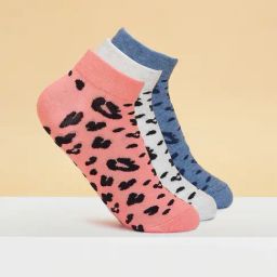 Honey by Pantaloons Multicolor Cotton Printed Socks Pack of 3-image-99