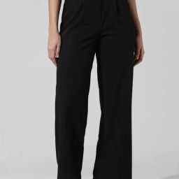 Only Black Regular Fit High Rise Pants-image-95