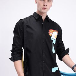 Kook N Keech Geometric Printed Pure Cotton Casual Shirt-image-67