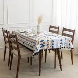 HOMEMONDE Unisex Teal Table Covers-image-15