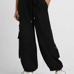 Forever 21 Black Regular Fit Mid Rise Pants-picture-12